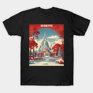 Winnipeg Canada Vintage Retro Travel Tourism T-Shirt